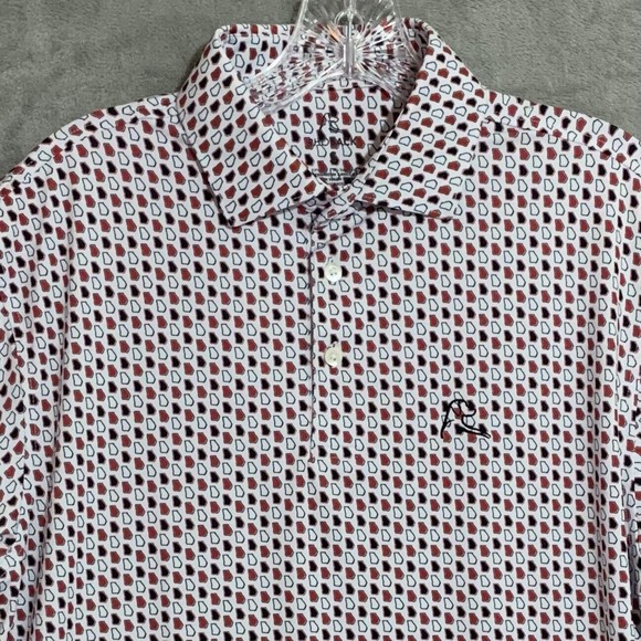 Rhoback Shirts Rhoback Polo Shirt Mens Small Golf Black Red White